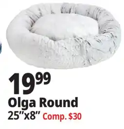 Ocean State Job Lot Olga Round Dog Bed offer