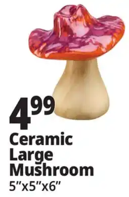 Ocean State Job Lot Large Ceramic Mushroom Assorted offer