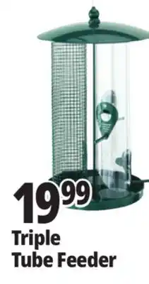 Ocean State Job Lot Three Tube Bird Feeder Green offer