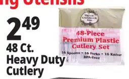 Ocean State Job Lot Smith & Callahan 48-Piece Premium Plastic Cutlery Set offer