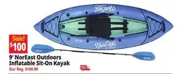 Ocean State Job Lot NorEast Outdoors 9' Inflatable Kayak Blue offer