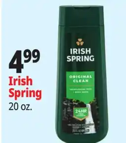 Ocean State Job Lot Irish Spring Original Clean Moisturizing Face & Body Wash 20 oz offer