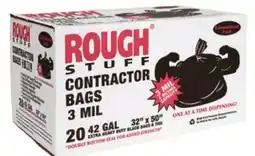 Ocean State Job Lot Rough Stuff 42 Gal Contractor Trash Bags 20 Count offer