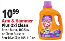 Ocean State Job Lot Arm & Hammer Plus Oxi Clean Stain Fighters Detergent 100.5 oz offer