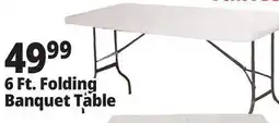 Ocean State Job Lot Enduro 6' Folding Banquet Table offer
