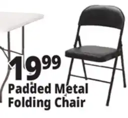 Ocean State Job Lot Padded Metal Folding Chair Black offer