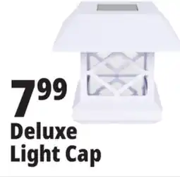 Ocean State Job Lot Deluxe Solar Post Cap Light White Finish offer