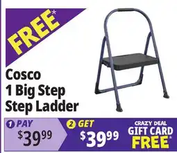 Ocean State Job Lot Cosco 1-Step Folding Step Stool with Handle offer