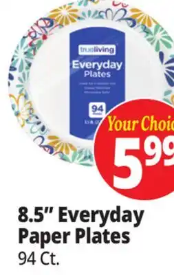 Ocean State Job Lot True Living Everyday Paper Plates 94 ct 8.5 offer