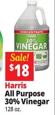 Ocean State Job Lot Harris 30% Cleaning Vinegar 1 gal offer