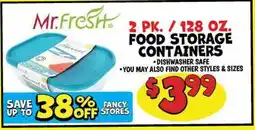 Ollie's MR.FRESH 2 PK. / 128 OZ. FOOD STORAGE CONTAINERS offer