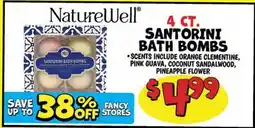 Ollie's NATUREWELL 4 CT. SANTORINI BATH BOMBS offer