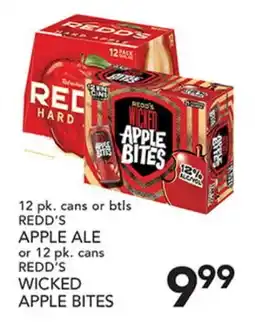 Pete's Fresh Market REDD'S APPLE ALE or WICKED APPLE BITES offer