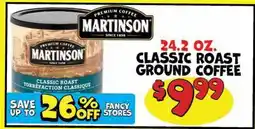 Ollie's Martinson 24.2 OZ. CLASSIC ROAST GROUND COFFEE offer