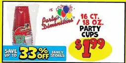 Ollie's PARTY CUPS offer