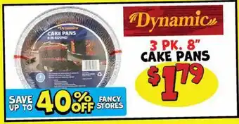 Ollie's DYNAMIC 3 PK. 8 CAKE PANS offer
