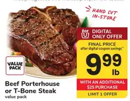 ACME Beef Porterhouse or T-Bone Steak offer