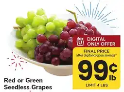 ACME Red or Green Seedless Grapes offer
