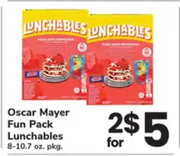 ACME Oscar Mayer Fun Pack Lunchables offer