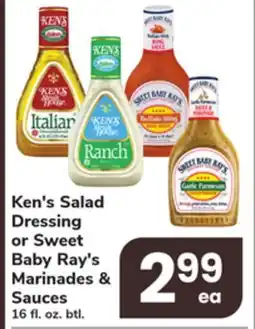 ACME Ken's Salad Dressing or Sweet Baby Ray's Marinades & Sauces offer