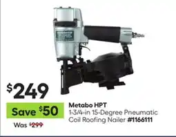 Lowe's 1-3/4-in 15-Degree Pneumatic Coil Roofing Nailer offer