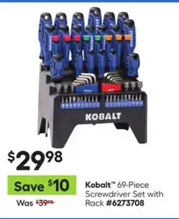 Lowe's 69-Piece Screwdriver Set with Rack offer
