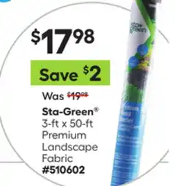Lowe's 3-ft x 50-ft Premium Landscape Fabric offer