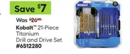 Lowe's 21-Piece Titanium Drill and Drive Set offer