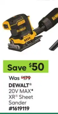 Lowe's 20V MAX* XR Sheet Sander offer