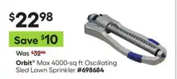 Lowe's Max 4000-sq ft Oscillating Sled Lawn Sprinkler offer