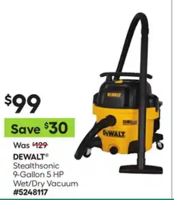 Lowe's Stealthsonic 9-Gallon 5 HP Wet/Dry Vacuum offer