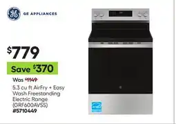 Lowe's 5.3 cu ft AirFry + Easy Wash Freestanding Electric Range offer