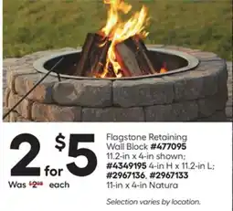 Lowe's Flagstone Retaining Wall Block offer