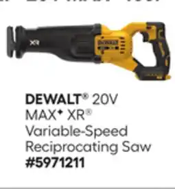 Lowe's 20V MAX* XR Variable-Speed Reciprocating Saw offer