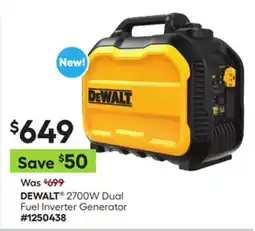 Lowe's 2700W Dual Fuel Inverter Generator offer