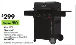 Lowe's Black 4-Burner Performance Series Liquid Propane Gas Grill offer