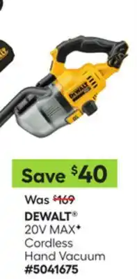 Lowe's 20V MAX* Cordless Hand Vacuum offer