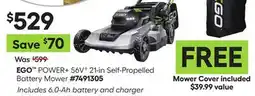 Lowe's 56VG 21-in Self-Propelled Battery Mower offer