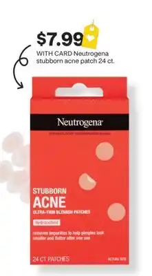 CVS Neutrogena stubborn acne patch 24 ct offer