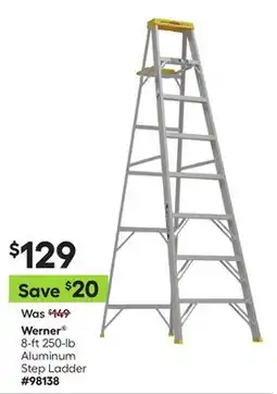 Lowe's 8-ft 250-lb Aluminum Step Ladder offer