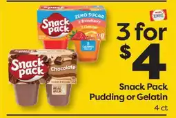 Weis Markets Snack Pack Pudding or Gelatin offer