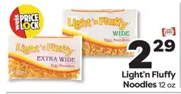Weis Markets Light'n Fluffy Noodles offer