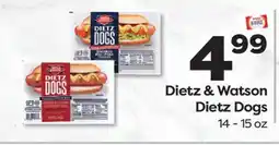 Weis Markets Dietz & Watson Dietz Dogs offer