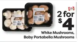 Weis Markets White Mushrooms, Baby Portabella Mushrooms offer