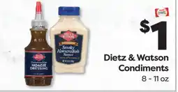 Weis Markets Dietz & Watson Condiments offer