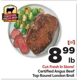 Weis Markets Certified Angus Beef Top Round London Broil offer
