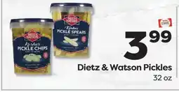 Weis Markets Dietz & Watson Pickles offer