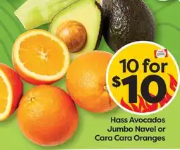 Weis Markets Hass Avocados Jumbo Navel or Cara Cara Oranges offer