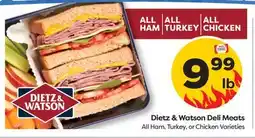 Weis Markets Dietz & Watson Deli Meats offer