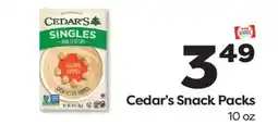 Weis Markets Cedar's Snack Packs offer